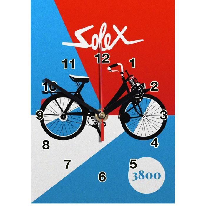 Pub Retro Vintage Velo Solex En Horloge Murale 03m Achat Vente Horloge Pendule Cdiscount