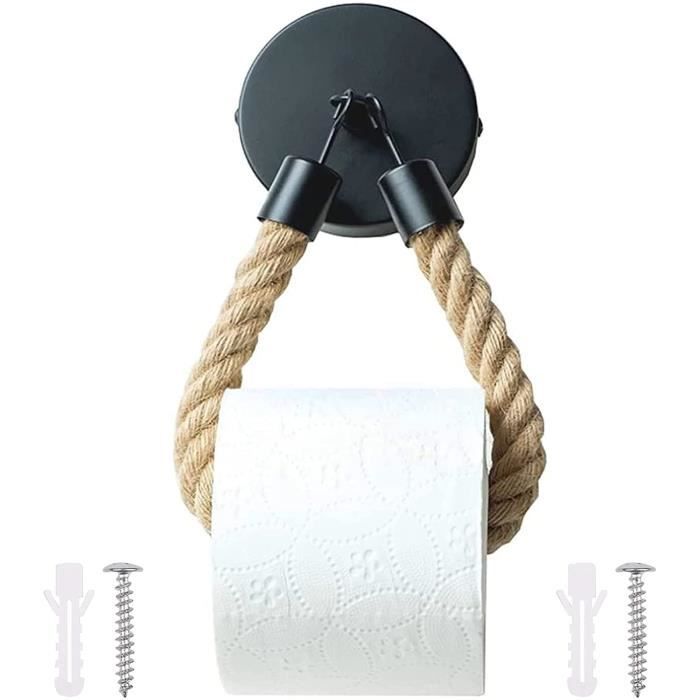 Homoyoyo Porte-Papier Mural Coton Vintage Macramé - Support Décoratif Rustique Pour Salle De Bain Et Cuisine