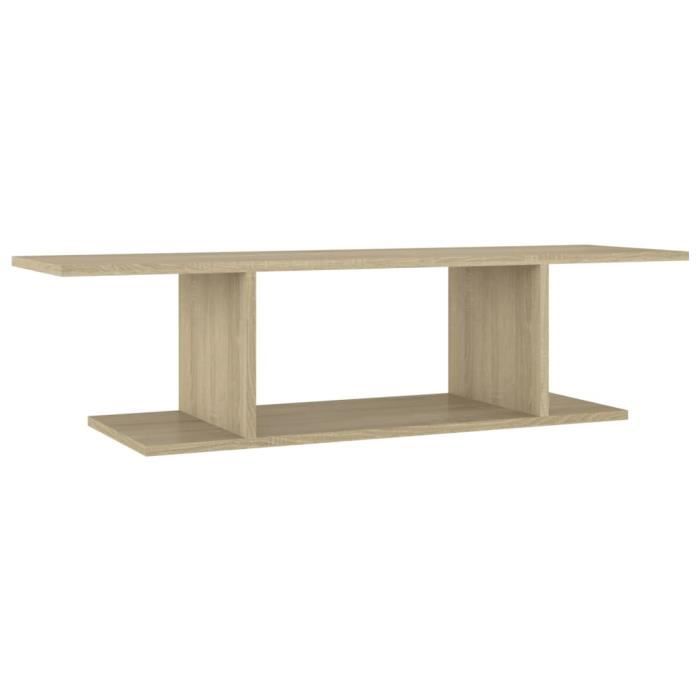 6669 JILI* HOT Meuble de téléviseur BELLE - Scandinave Meuble TV mural Chêne sonoma 103x30x26 5 cm Buffet de TV