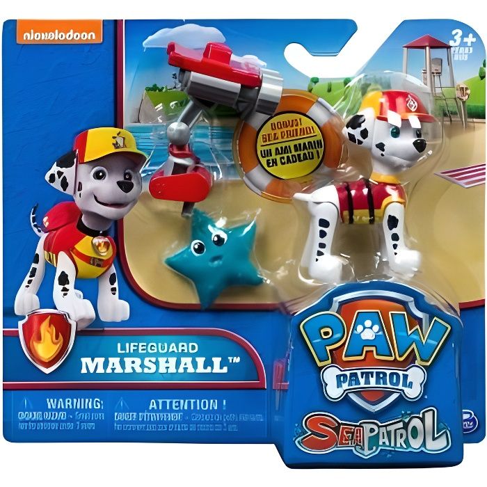 Pat Patrouille Mer : Marcus Avec Sac A Dos Marin Et Son Amis L Etoile De Mer  - Figurine Sea - Paw Patrol - Cdiscount Jeux - Jouets