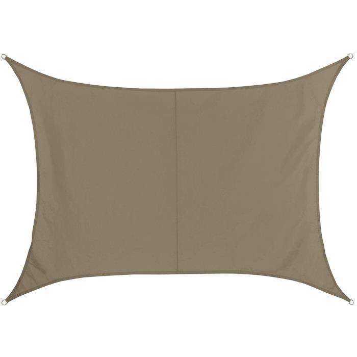 Voile d'ombrage rectangulaire imperméable 98 % anti-UV pour jardin avec cordes de montage, idéal pour terrasse, cour et installations extérieures Crème 9 x 9 m Voile d'ombrage rectangulaire imperméable 98 % anti-UV pour jardin avec cordes de montage, idéal pour terrasse, cour et installations extérieures Crème 9 x 9 m