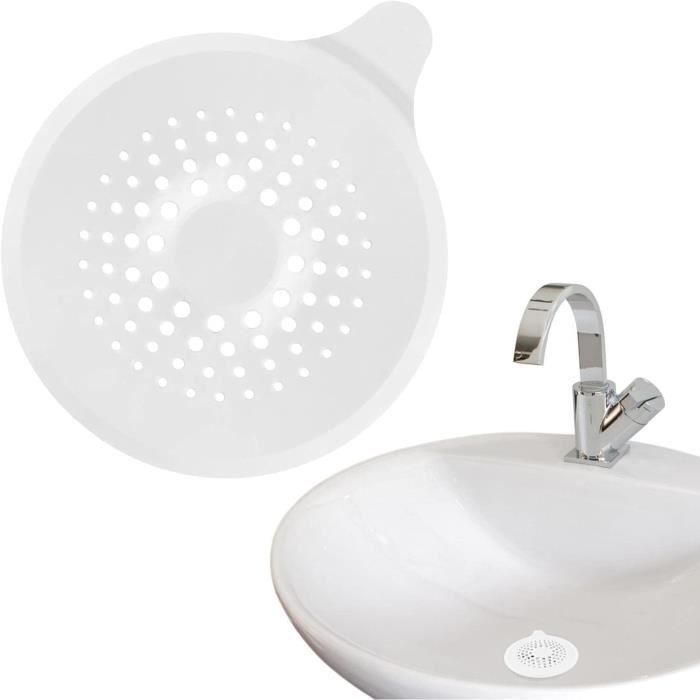 Attrape-cheveux De Douche Mural - Piège à Cheveux En Silicone Pour éviter Les Bouchons, Blanc, Taille Unique