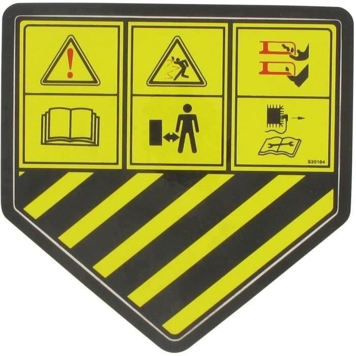 Autocollant Securite MTD pour Tondeuse