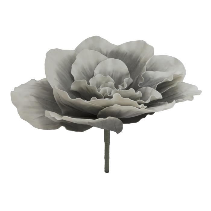 Fleur de camélia géante artificielle MARLENE, gris pierre, Ø 80 cm -  résistante aux intempéries - Fleur artificielle - Camélia - Cdiscount Maison