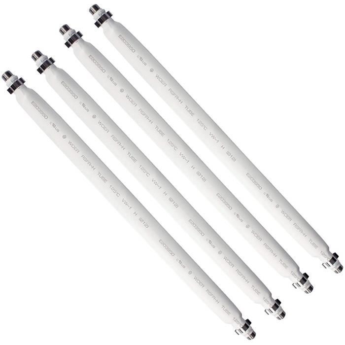 Câble Coaxial Plat Passe Fenêtre - Longueur 28,5 Cm, Connecteurs Or - Pour TNT/Satellite Sans Percer