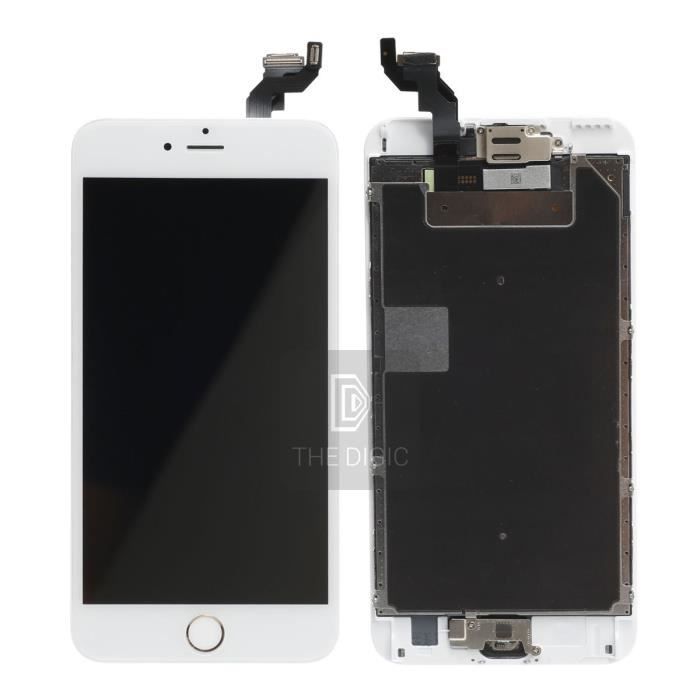VITRE TACTILE + ECRAN LCD SUR CHASSIS POUR IPHONE 6S PLUS BLANC