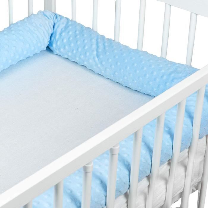 Tour De Lit Bebe Coussin Serpent Bebe Contour De Lit Pour Fille Et Les Garcon Coussin Bleu Minky 150 Cm 1 Cdiscount Puericulture Eveil Bebe
