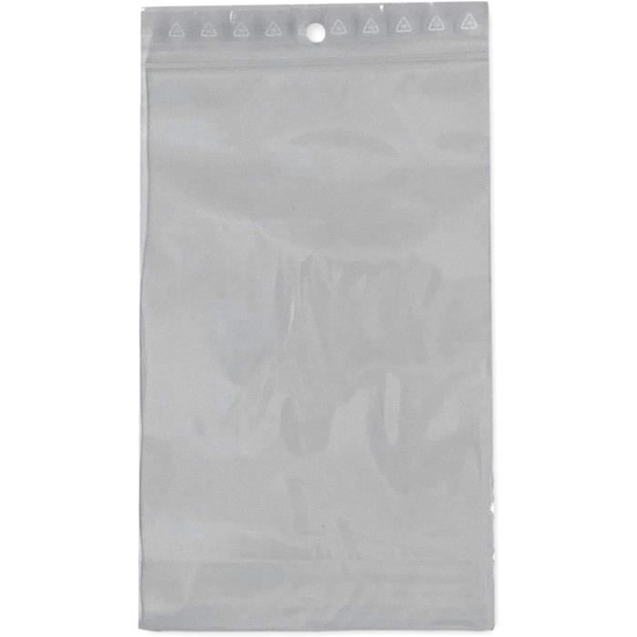 Lot De 1000 Sachets 150 X 200 Mm Fermeture Zip Transparent