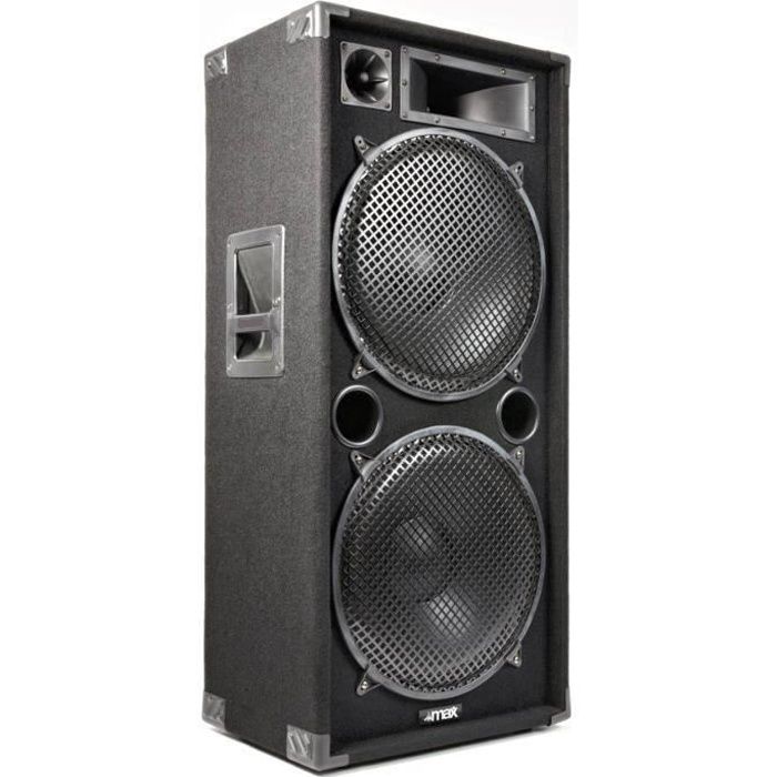 Enceinte disco MAX MAX215 - MAX - 2x 15 pouces - Puissance 2000W - Basses extra profondes