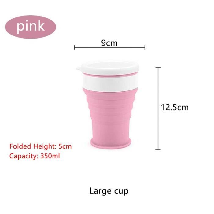 Lot de 3 bols pliables en silicone avec couvercle, saladier portable pour camping, randonnée, caravane (vert