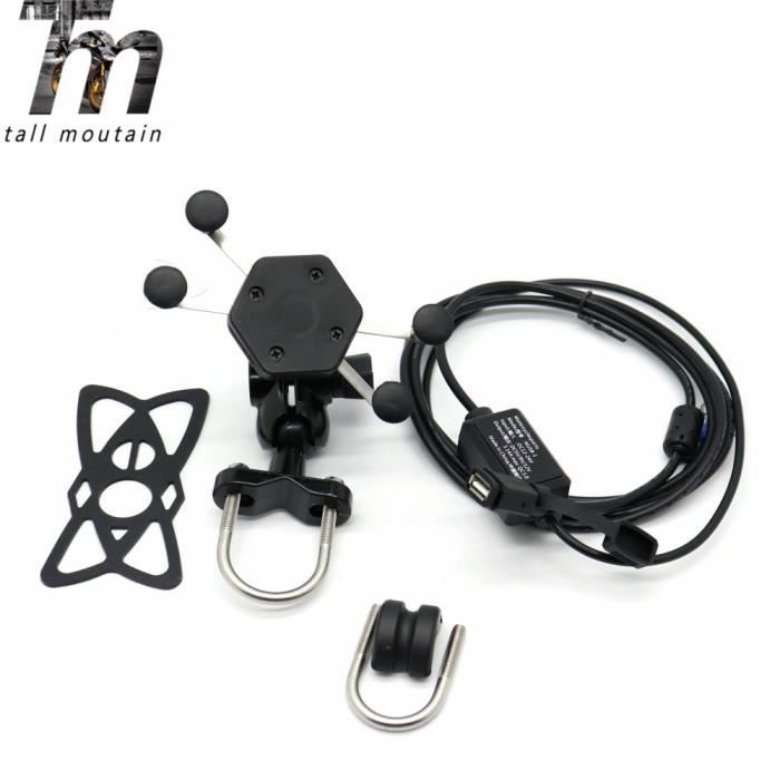 Support USB de téléphone portable de moto, Navigation GPS, Support de
