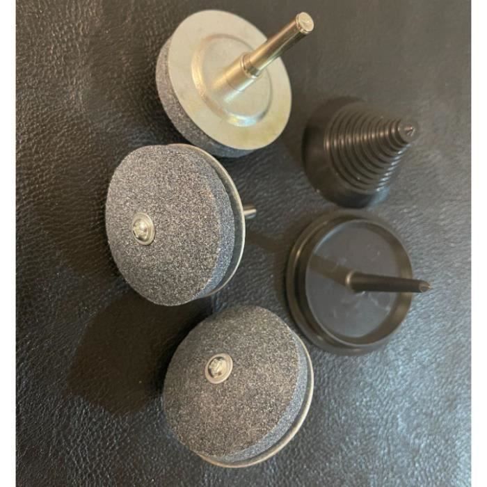 Paire De Meules Pour Moulinets Affûteur Lames 45-8-6 Mm - Compatible Trancheuses RGV Made In Italy
