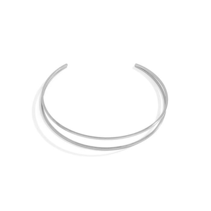 Brassard réglable pour le haut du bras style Punk argenté doré minimaliste Silver Achat