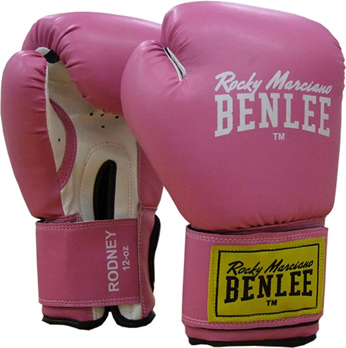 Gants de boxe - BENLEE - Rodney - Rose - 12oz - Simili-cuir