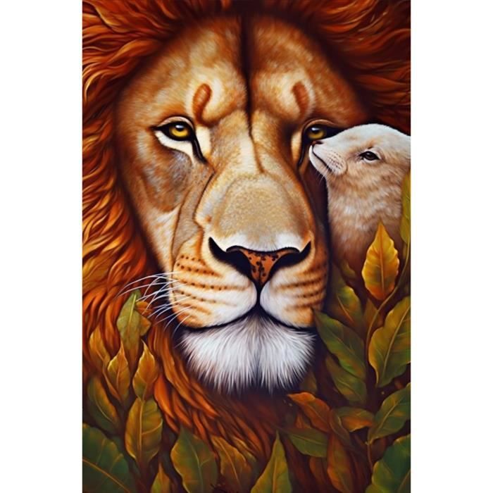 5D Diamond Painting Katze - DIY Diamantbild Zum Aufhängen 20x20cm