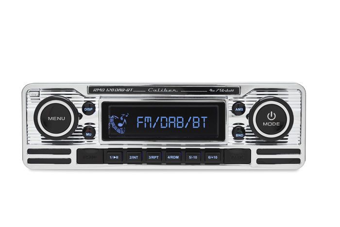 Autoradio - Caliber RMD120DAB-BT - Bluetooth Rétro 4 x 75W 190 x 140 x 55 mm Chromé