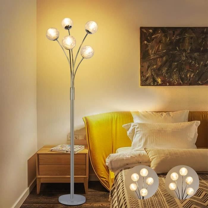 Lampadaire LED 4200LM Dimmable 35W Avec Liseuse - Télécommande, 3000-6000K, Moderne 2-en-1