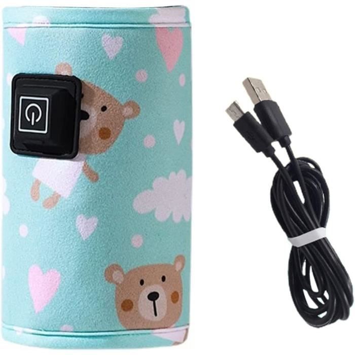 Chauffe-biberon Portable Rechargeable - 4 Températures Réglables - 3 Min De Chauffe - 9000 MAh - Compatible Multimarques