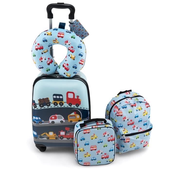 Lot De 5 Pièces Frozen Elsa : Sac à Dos, Kit Déjeuner, Trousse, Sac RCA Et Suspension – Neuf
