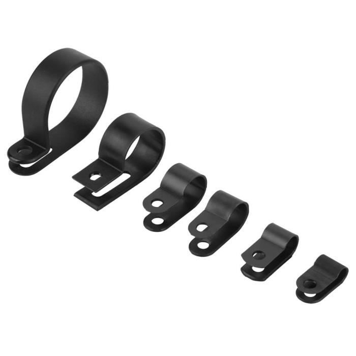 Band 20mm /Ø 15mm Colliers de fixation de tubes P-Clips de serrage avec insert en caoutchouc choix 20 Pi/èces