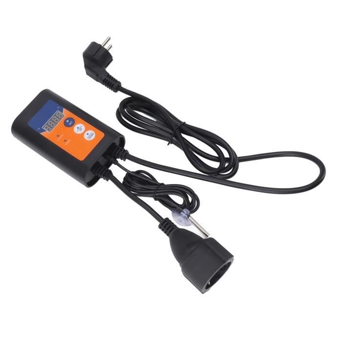 Prise Thermostat Numérique 220V Bordeag - Régulateur Température Reptile Serre Aquarium Chauffage Refroidissement