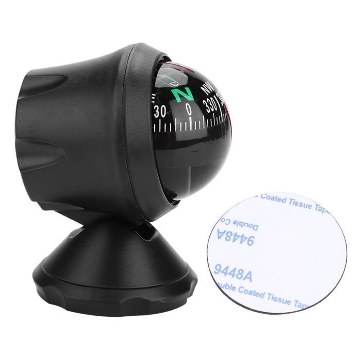 Boussole Marine L550 – Vision Nocturne, Réglable, Pour Bateau, Camion, Caravane – Noire, Plastique