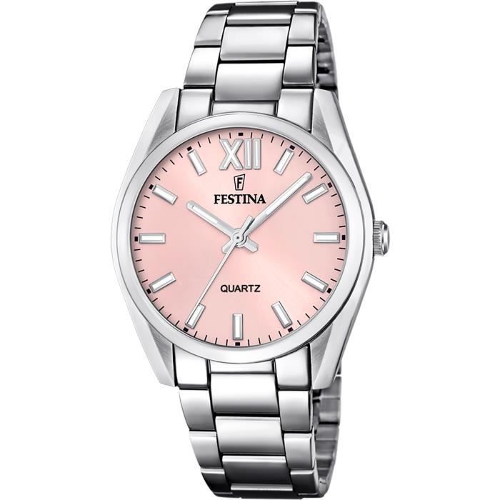 Montre Femme - FESTINA - BOY FRIEND - Acier Gris - Quartz - Analogique