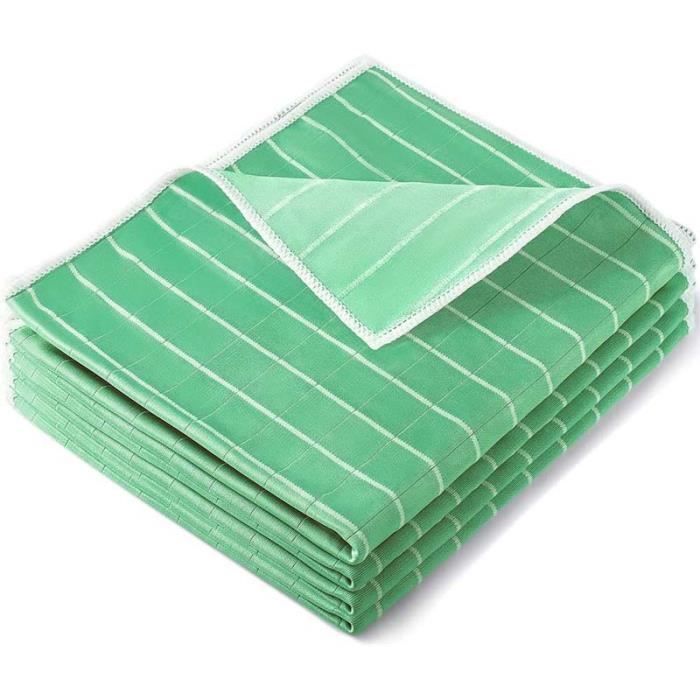 Lot De 6 Chiffons De Nettoyage Fibre De Bambou - Extra Absorbants, Sans Traces Pour Maison, Voiture Et Cuisine