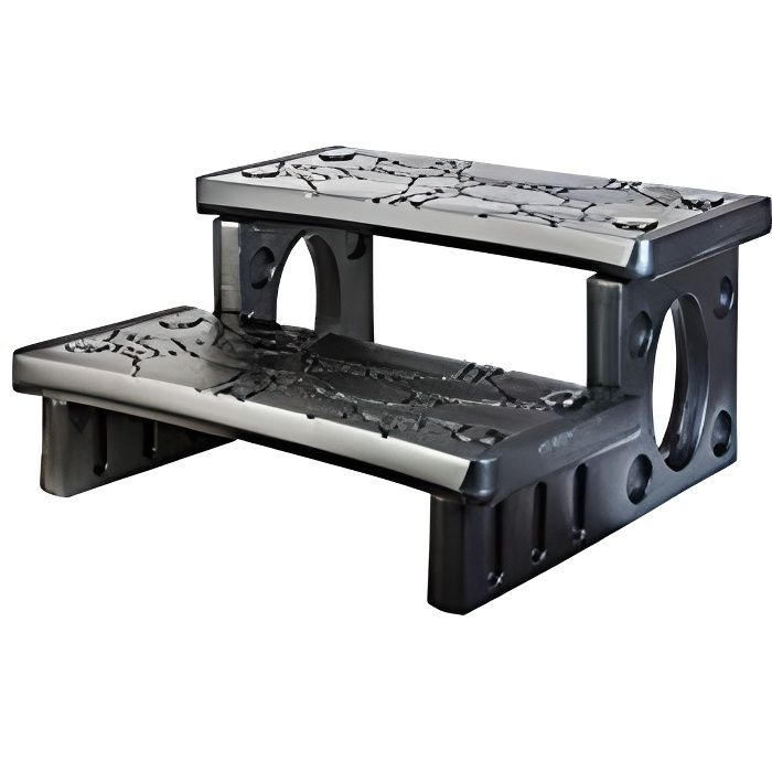 Marche-pied - Gre - SPAL2 - 34 cm - Rectangulaire - Accès facile au spa - Adulte