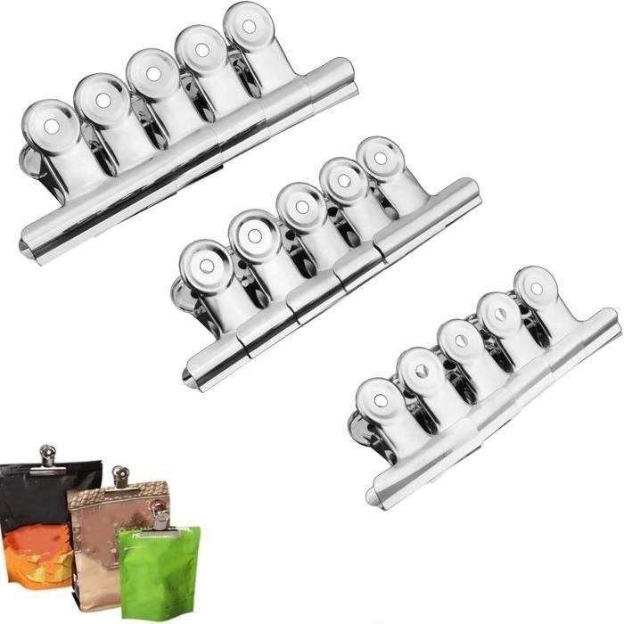 FCOZM Bag Clips for Food, Food Storage Sealing Clips with Pour Spouts