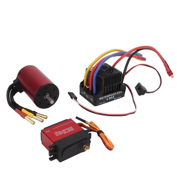 Kit Brushless Himoto - Régulateur ESC 80A Étanche + Moteur 3210 Kv - Pour Modélisme RC