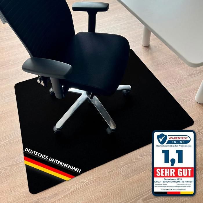 Tapis Protège-Sol Chaise Bureau 90x140 Cm - Antidérapant Pour Sols Durs Et Gaming