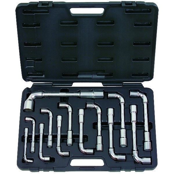 Coffret de 13 clés à pipes débouchées 6 pans x 6 pans - KSTOOLS - Type d'embout: A tube ou à pipe - Coffret
