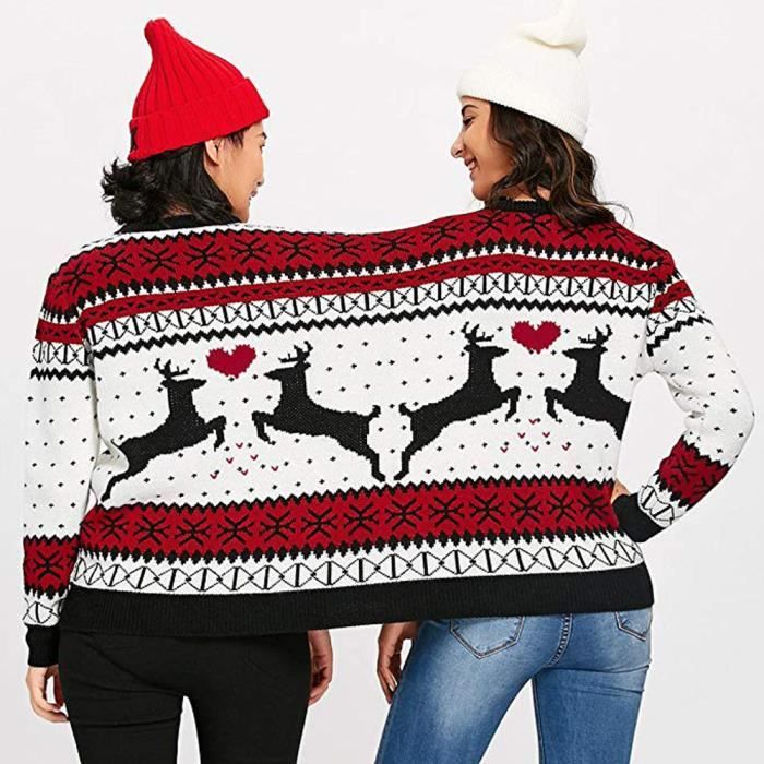 pull de noel couple