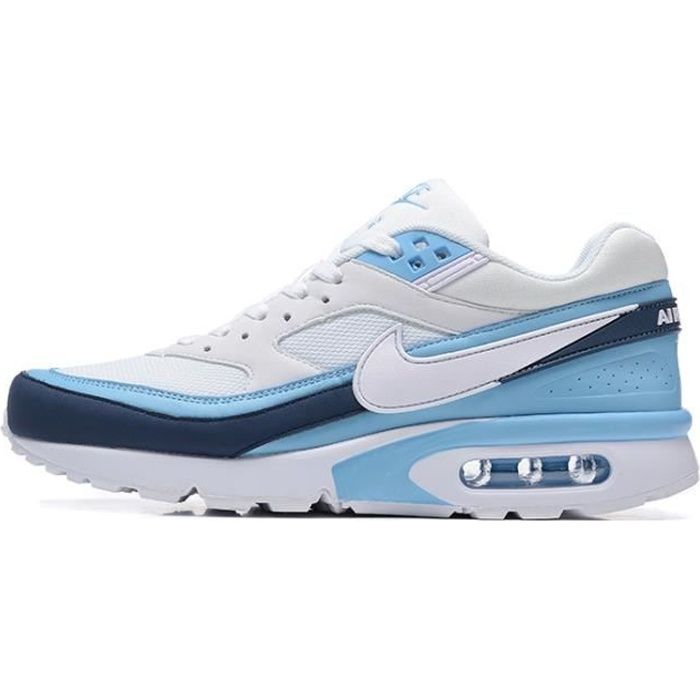 Baskets Nike Air Max BW Homme et Femme AUTREMENT Bleu Blanc Lacets Noir Cdiscount Chaussures