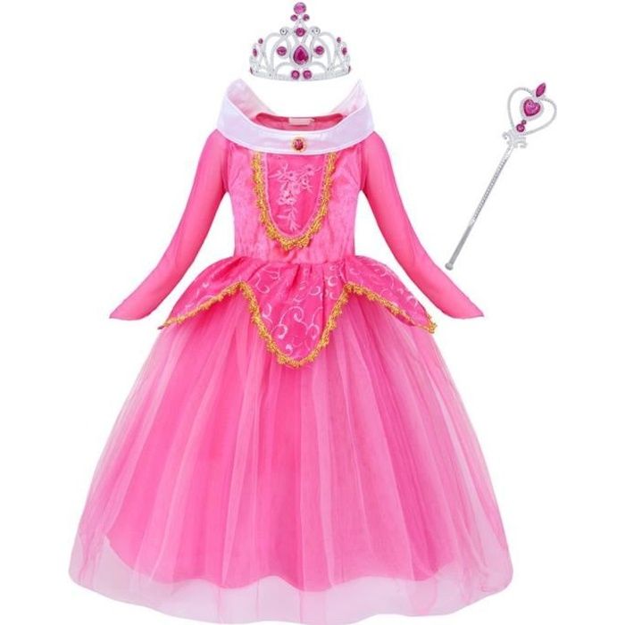 Deguisement Robe Princesse pour Aurora Robes 3 - 10 Ans Fille