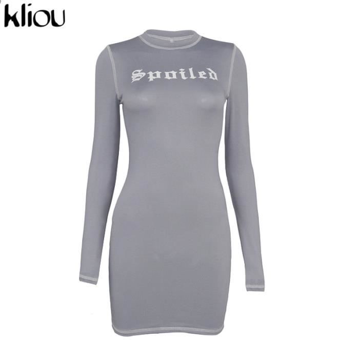 Robe,Kliou Mini robe à imprimé de