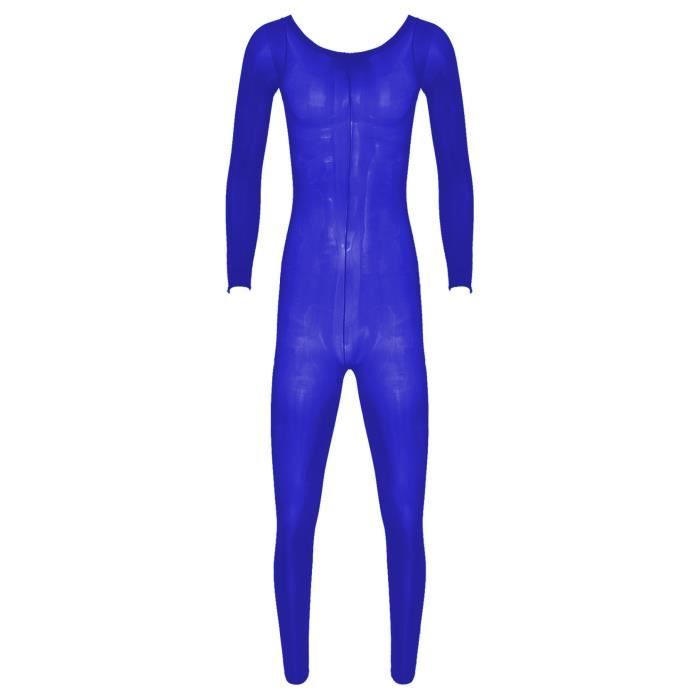 Leggings Homme Brillant Avec Poche Renflement - Nylon/Spandex - Taille Unique - Style Moulant