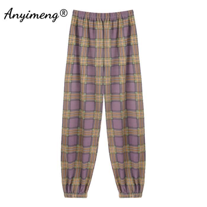 JINSHI Pantalon Pyjama Femme Long Modal Doux Avec Poches - Bas De Nuit Élastique Confortable Toutes Saisons