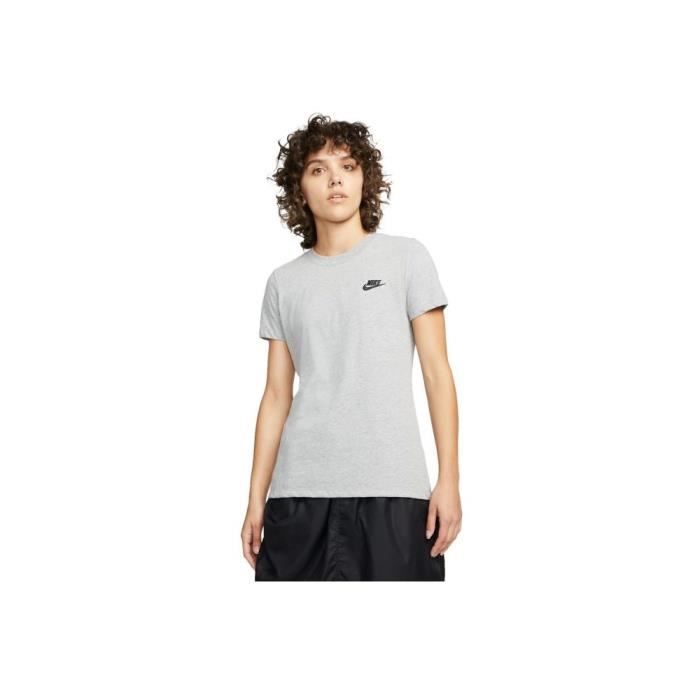 Tee shirt discount nike gris femme
