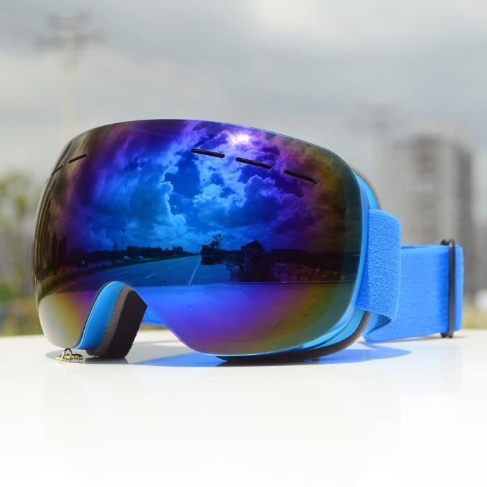 Masque De Ski/snowboard YH359 – TPU, Double Lentille Anti-buée, UV400, OTG, Plusieurs Couleurs Revo