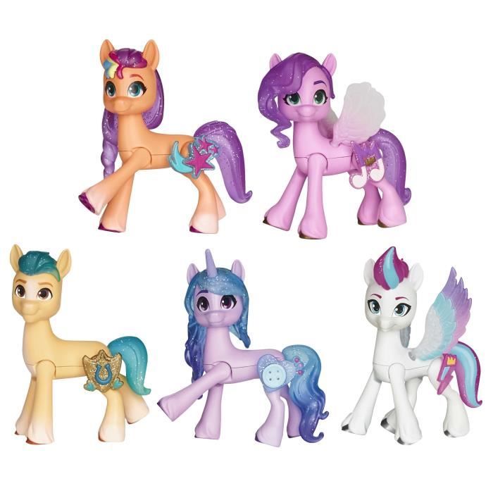 Figurine daction - MY LITTLE PONY - My Little Pony - 5 pièces - Couleurs assorties - Plastique