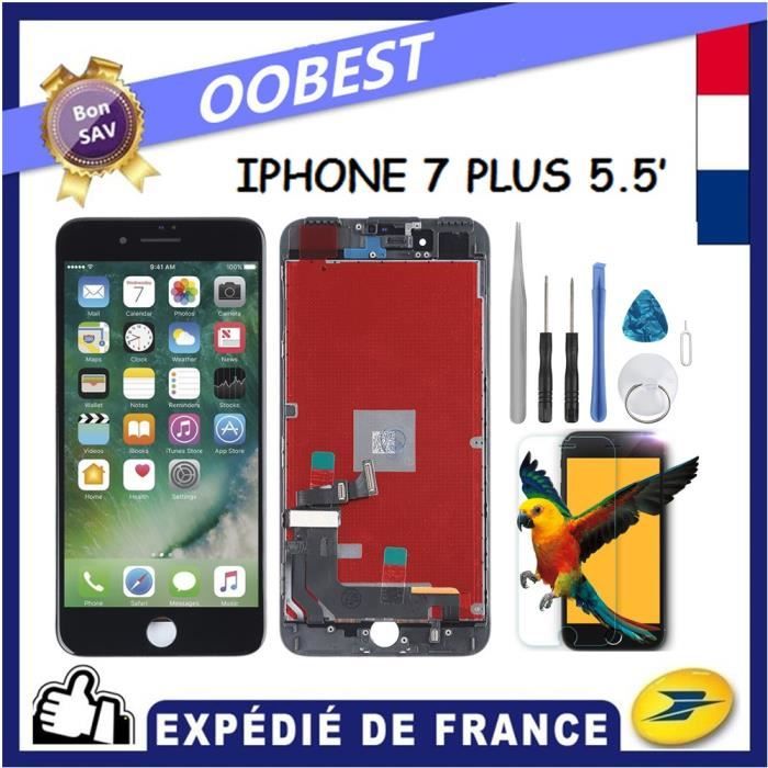 Écran LCD + Vitre Tactile Pour IPhone 7 Noir – Kit De Remplacement Avec Outils