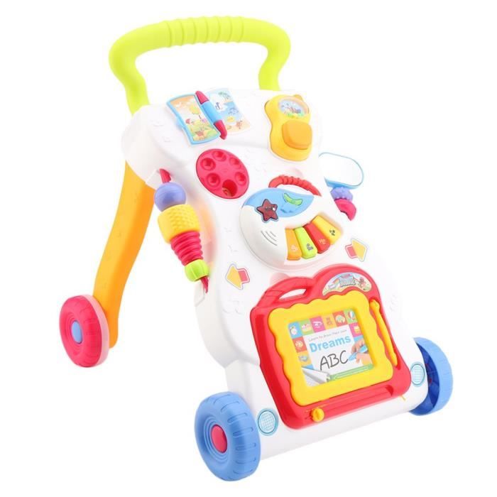 Trotteur 3 En 1 Multicolore Avec Miroir 31 5 42 43 5 Cm Cdiscount Puericulture Eveil Bebe