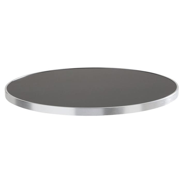 Plateau De Table Rond 60 Cm – Design Bistrot En Mélaminé, Finition Bois Clair Ou Marbre