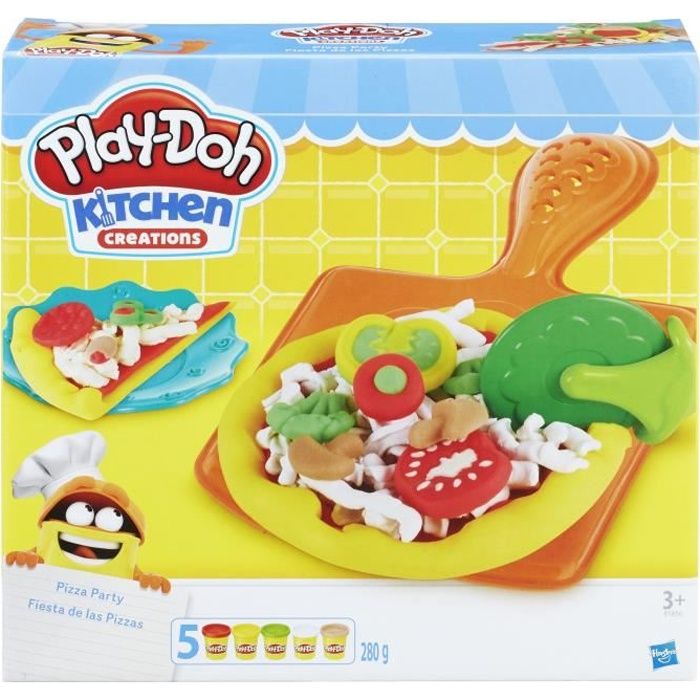 Pâte à modeler PLAYDOH - Kitchen Creations - Pizza Party - Accessoires  inclus - A partir de 3 ans - Cdiscount Jeux - Jouets