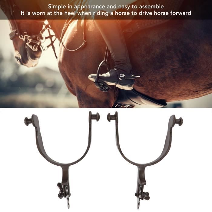 2 Éperons Cowboy HelloCreate - Acier Inoxydable Pour Homme Et Femme