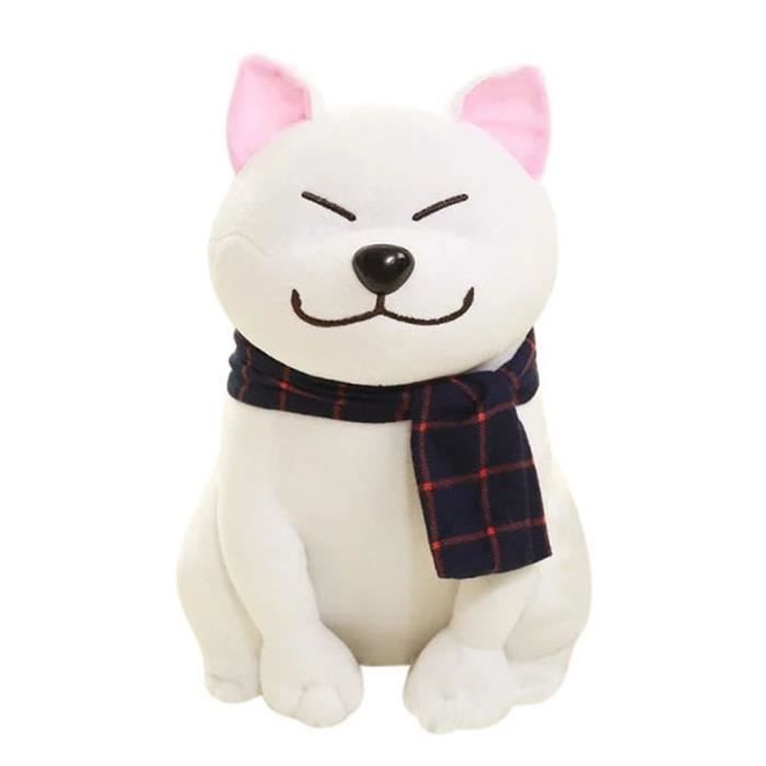 Shiba Inu Blanc Belle Animal Peluche Bebe Jouet Decoration 45cm Cdiscount Jeux Jouets