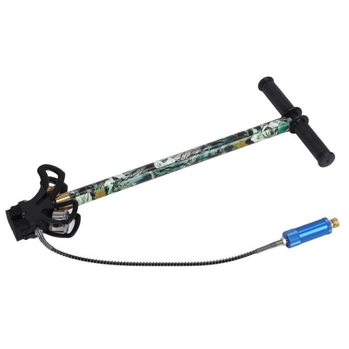Pompe à Main Haute Pression Wakects 4500PSI - 3 Étages - Pour Pneus, PCP, Kayaks - Manomètre Inclus
