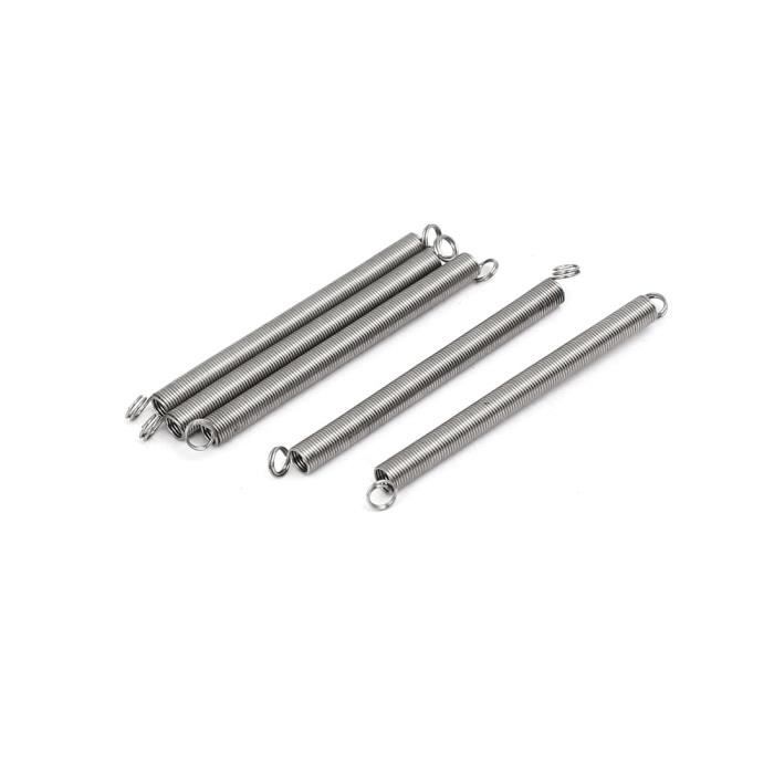 Ressort De Traction 150mm - Lot De 2 Ressorts Inox Force 30KG Avec Crochets - Diamètre 25mm